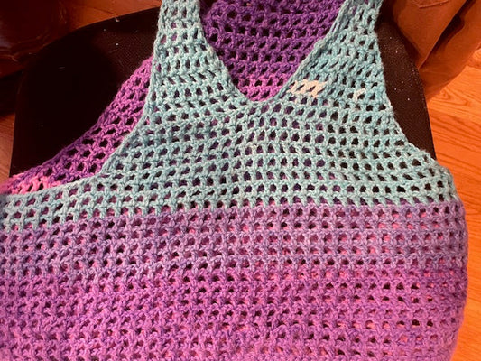 Learn to Crochet a Mesh Top